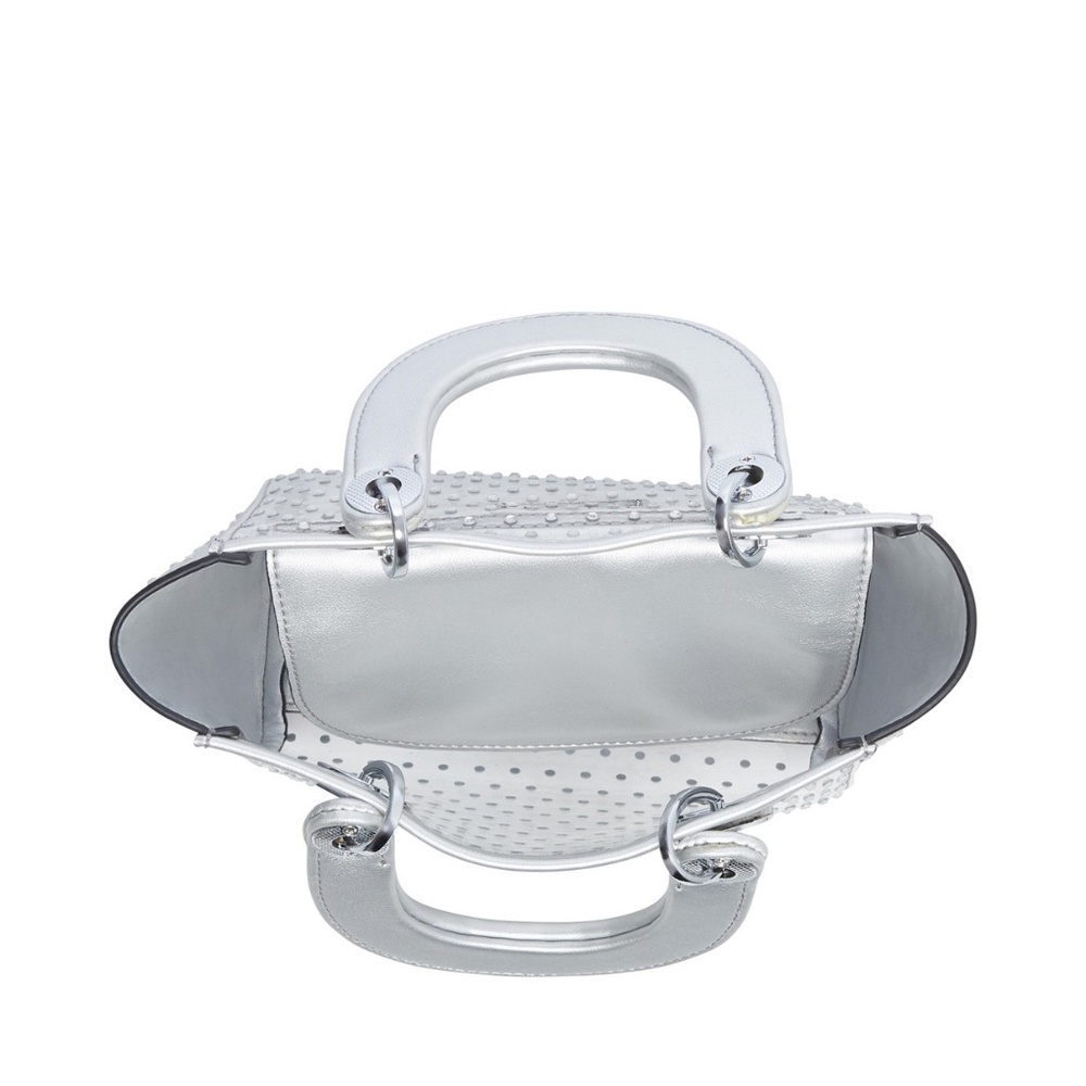 Betsey Johnson NWT Silver Bag - Picture 3 of 6